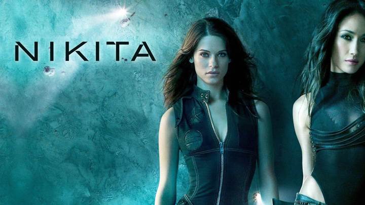 Nikita – Maggie Q And Lyndsy Fonseca In Black Dress